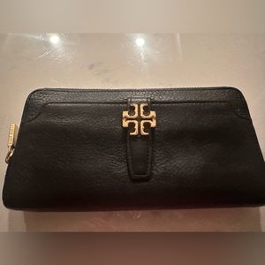 Tory Burch long grain leather wallet